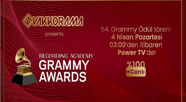 64. Grammy Ödülleri Türkiye’de Sadece Power Tv’de