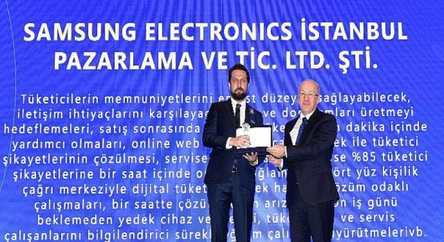 Ticaret Bakanlığı’ndan Samsung Türkiye’ye Ödül