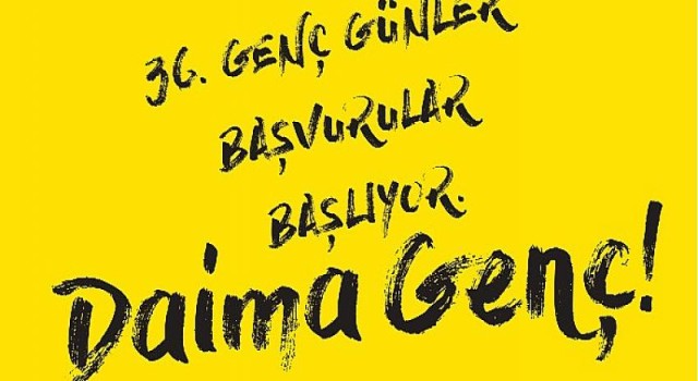 36. Genç Günler Festivali Başvuruları 15 Nisan’a Kadar Uzatıldı