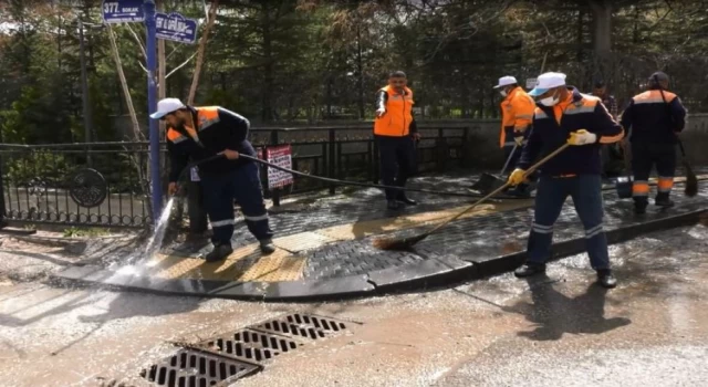 Ankara Gölbaşı’nda bayram öncesi temizlik mesaisi