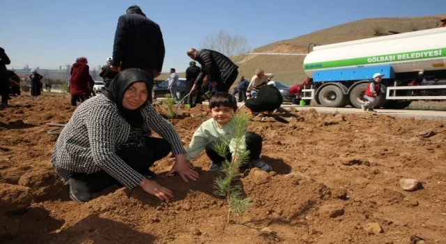 Ankara Gölbaşı’nda geleceğin tohumları toprakla buluştu