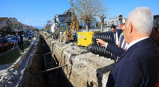 Başkan Gürün, Fethiye’deki altyapı çalışmalarını inceledi