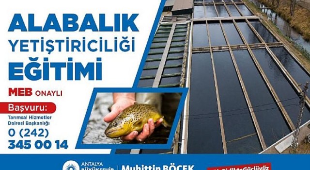 Büyükşehir’den Alabalık Yetiştiriciliği Eğitimi