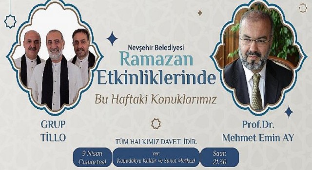 Grup Tillo konseri ve Prof. Dr. Emin Ay sohbeti bu akşam Kapadokya Kültür Merkezi’nde