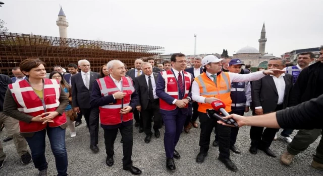 İmamoğlu ve İBB bürokratlarından bilgi aldı: Kılıçdaroğlu’ndan Süleymaniye ve Yerebatan ziyareti