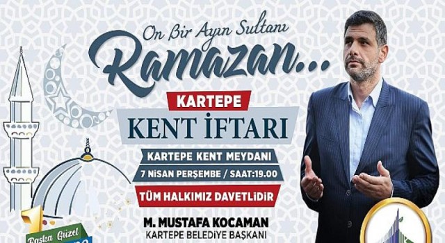 Kartepe’nin Geleneksel Kent İftarı 7 Nisan’da