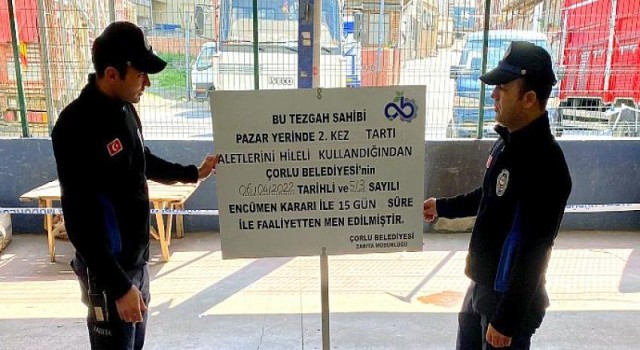 Kurallara Uymayan Pazarcı Esnafına Ceza