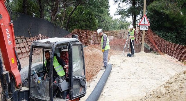 Urla Çeşmealtı’nda taşkın sorununun önüne geçecek proje başladı