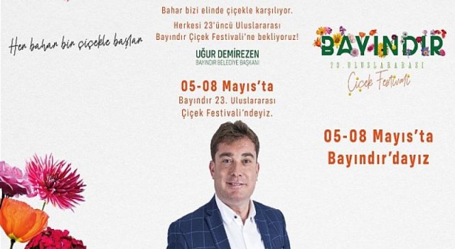 Bayındır 23. Uluslararası Çiçek Festivali Başlıyor