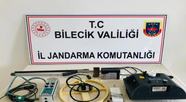 Bilecik Pazaryeri’nde Jandarma izinsiz kazıya göz açtırmadı