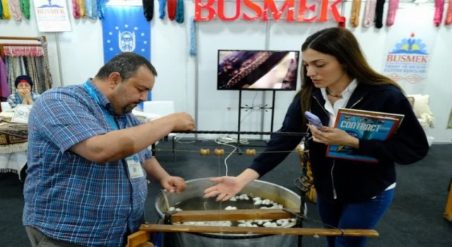 Bursa İpeği HOMETEX’in gözdesi oldu