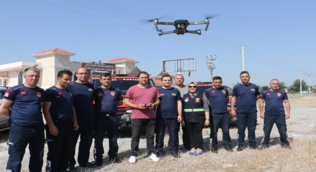 Manisa’nın itfaiye erleri drone eğitiminde