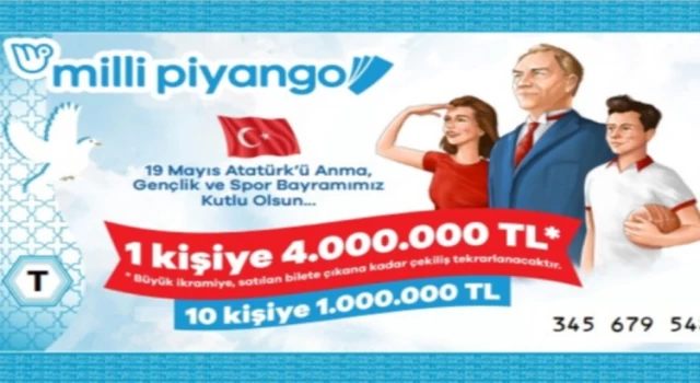 Milli Piyango’dan 19 Mayıs’a özel ikramiye