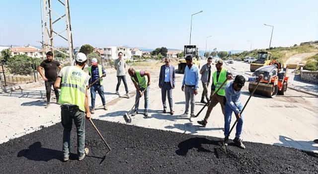 Urla’nın sokakları caddeleri ve sahilleri yaza hazırlanıyor