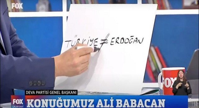 ALİ BABACAN: ‘Erdoğan kazanamaz’