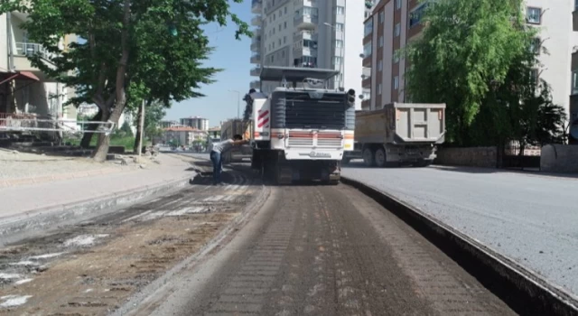 Kayseri Talas’ta yollar yenileniyor