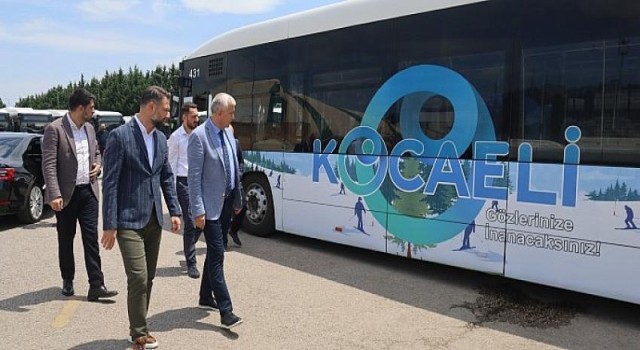 Kocaeli’nin turistik alanları otobüslere giydirildi