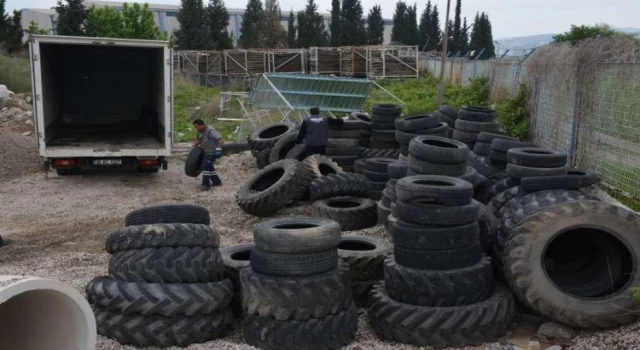 Manisa’da 6,5 ton lastik geri dönüşüme kazandırıldı