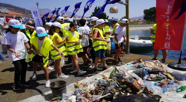 Muğla Milas’ta deniz dibi temizliği