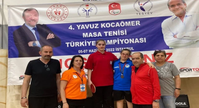 Sakaryalı özel sporcular ’masa’da üçüncü oldular