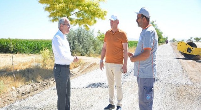 Arıkören - Ortaoba Yolunda Asfalt Çalışmaları Tamamlanıyor