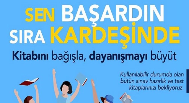 Buca’da anlamlı kitap bağış kampanyası: Sen başardın sıra kardeşinde