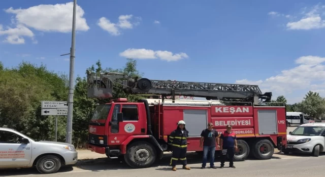 Edirne Erikli’de itfaiye teyakkuzda bekleyecek