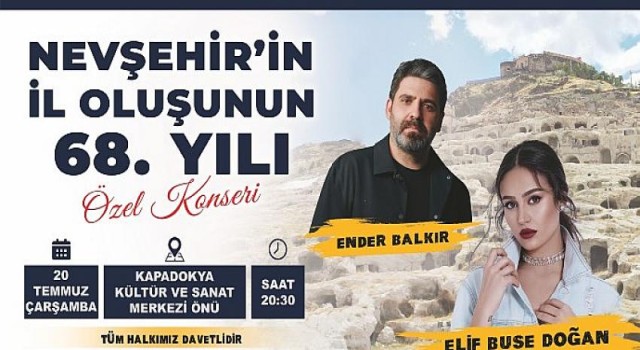 Nevşehir’in İl Oluşunun 68. Yıl Dönümü Kutlanacak