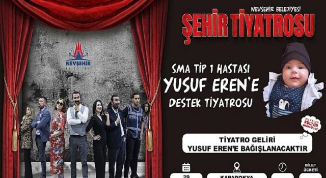 Şehir Tiyatrosu Oyuncuları SMA Hastası Yusuf Eren İçin Sahne Alacak