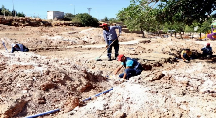 Diyarbakır Kocaköy’de Millet Bahçesi’nde çalışmalar sürüyor