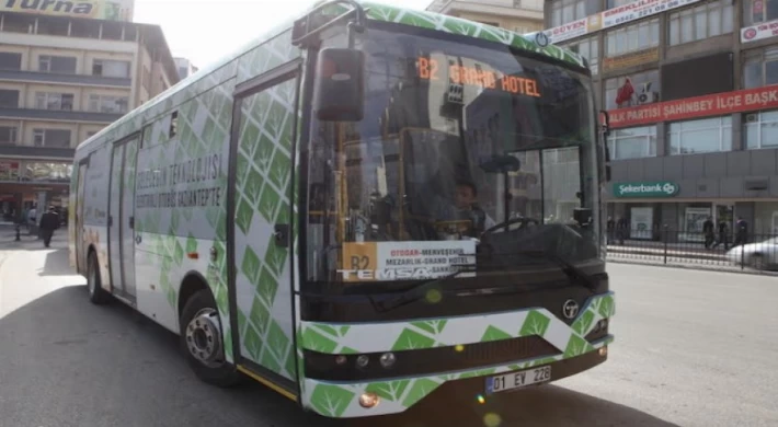 Gaziantep’te ’elektrikli otobüs’ anketi