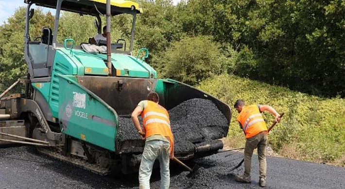 Gebze-Şile yoluna 14 bin ton asfalt