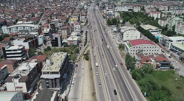 İzmit yönüne gidiş için yeni bağlantı yolu