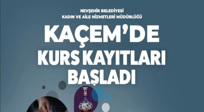 Kaçem’de Kadınlar İçin 4 Yeni Kurs Açılıyor