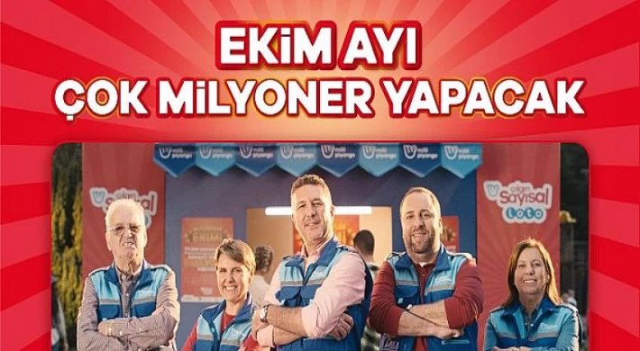 Çılgın Sayısal Loto “Milyonerler Ekimi”nde 70 milyon TL ekstra ikramiye verecek