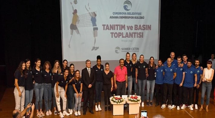 Çukurova Belediyesi ADS Kadın Voleybol Takımının tanıtım toplantısı yapıldı