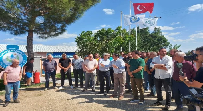 Edirne’de Hamzadere Sulama Birliği’ne ’su zammı’ protestosu