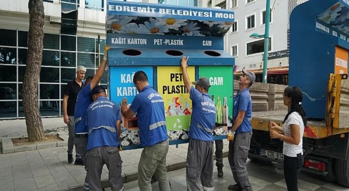 Edremit’te Mobil Atık Getirme Noktaları Kuruluyor