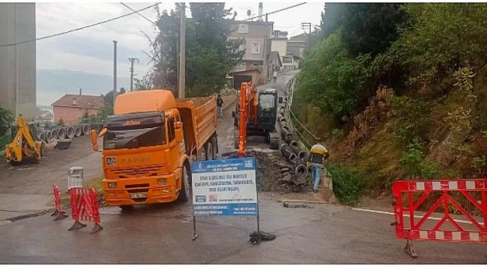 İzmit Serdar Mahallesi Orkide Sokak’ta Altyapı Hatları Yenileniyor