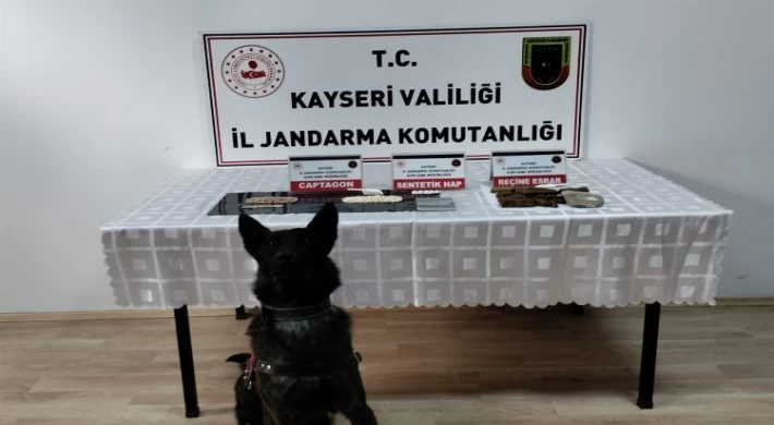 Kayseri Kocasinan’da Jandarma’dan uyuşturucu operasyonu