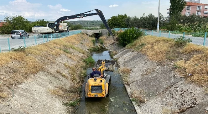 Manisa Soma’da su taşkınlarına karşı derelerde önlem