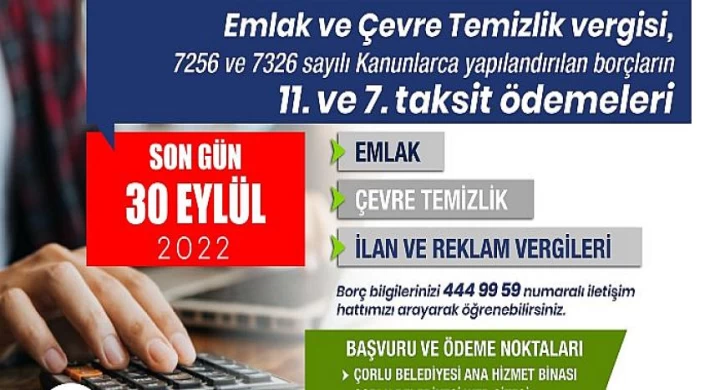 Çorlu Belediye Başkan Yardımcısı Kum uyardı: Taksit Ödemelerinizi Unutmayın