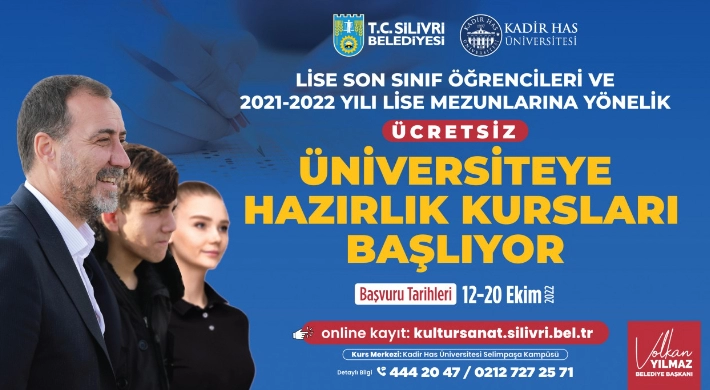 Başkan Yılmaz: "Üniversiteye hazırlık için ücretsiz kurslarımız başlıyor"