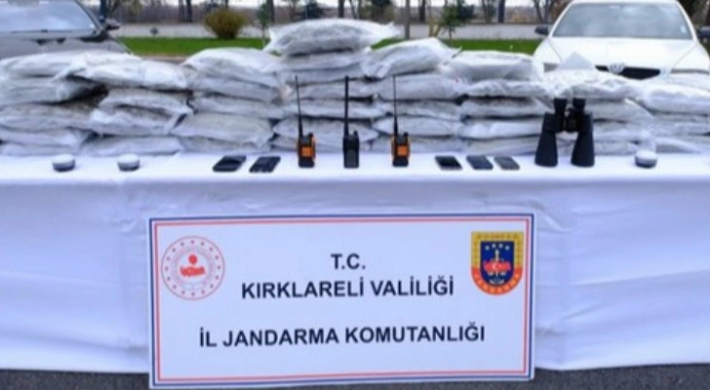 Kırklareli’de Jandarma’dan uyuşturucu kaçakçılığına operasyon