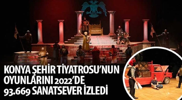 Konya Şehir Tiyatrosu’nun Oyunlarını 2022’de 93.669 Sanatsever İzledi