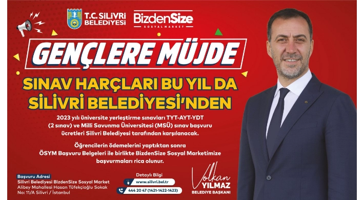 Silivri Belediyesi sınav ücretlerini bu ay da ödeyecek