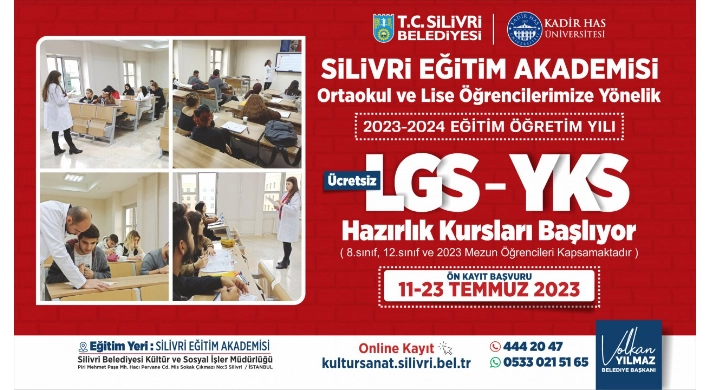 SİLİVRİ EĞİTİM AKADEMİSİ LGS-YKS KURSU BAŞLIYOR