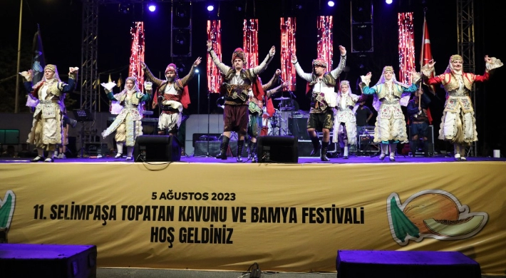 Selimpaşa'da Kavun ve Bamya Festivali Coşkusu