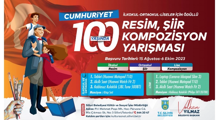 SİLİVRİ BELEDİYESİNDEN RESİM, ŞİİR VE KOMPOZİSYON YARIŞMASI