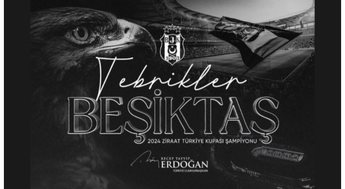 Erdoğan’dan şampiyon Beşiktaş’a kutlama